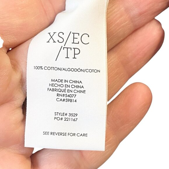 Cabi Women's Burgundy Catch Button Cardigan #3529 100% Cotton Size XS - Picture 5 of 5